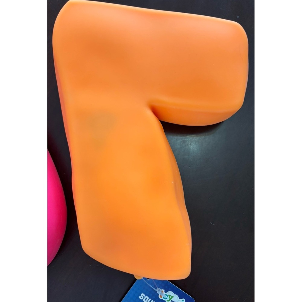 Toymendous Squeeze 6 7 Pink  Orange Squishy Fidget Stress Relief Sensory Viral - Picture 4 of 7